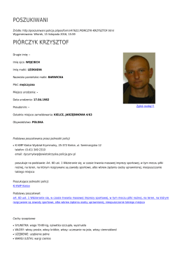 Generuj PDF - Poszukiwani