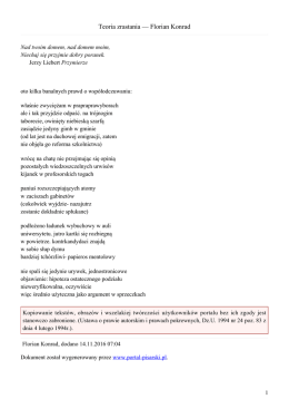 Teoria zrastania — Florian Konrad