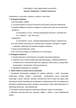 Page 1 Urząd Miejski w Łasku ogłasza nabór na stanowisko
