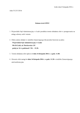 Łόdź, dnia - Wojewódzki Sąd Administracyjny w Łodzi