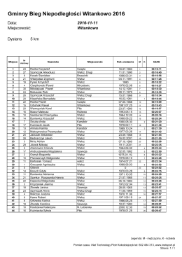 BIEG 5 km - Inetsport.pl