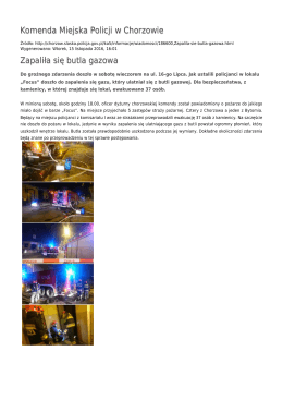 Generuj PDF - Komenda Miejska Policji w Chorzowie
