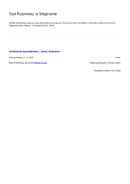 Generuj PDF - Sąd Rejonowy w Węgrowie