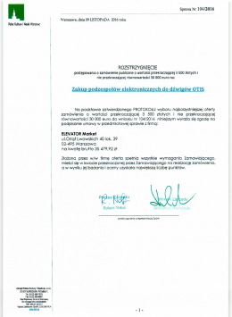 Rozstrzygnięcie postępowania