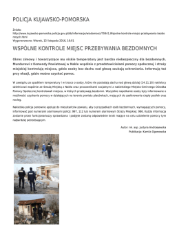 policja kujawsko-pomorska wspólne kontrole miejsc przebywania