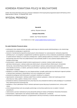 Generuj PDF - Komenda Powiatowa Policji w Bełchatowie
