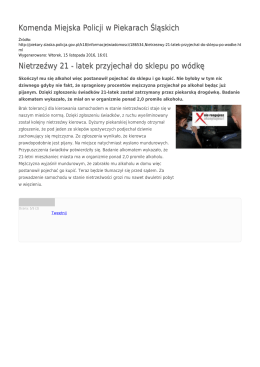 Generuj PDF - Komenda Miejska Policji w Piekarach Śląskich