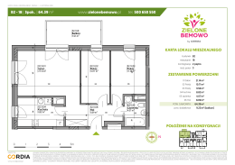 www.zielonebemowo.pl tel. 500 650 550 KARTA LOKALU