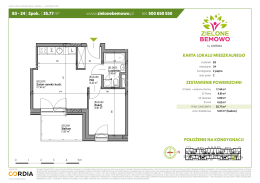 www.zielonebemowo.pl tel. 500 650 550 KARTA LOKALU