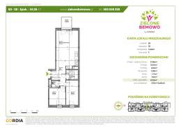 www.zielonebemowo.pl tel. 500 650 550 KARTA LOKALU