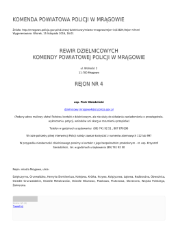 Generuj PDF - Komenda Powiatowa Policji w Mrągowie