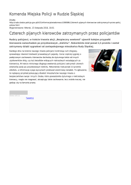 Generuj PDF - Komenda Miejska Policji w Rudzie Śląskiej