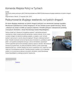 Generuj PDF - Komenda Miejska Policji w Tychach