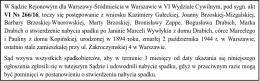 W Sądzie Rejonowym dla Warszawy-Śródmieścia w
