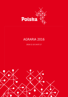 agraria 2016 - Wydział Promocji Handlu i Inwestycji Ambasady RP