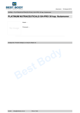 PLATINUM NUTRACEUTICALS GH-PRO 30 kap