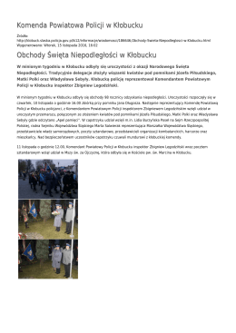 Generuj PDF - Komenda Powiatowa Policji w Kłobucku