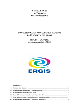 GRUPA ERGIS ul. Tamka 16 00–349 Warszawa