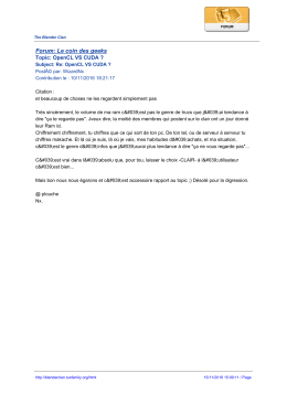 Forum: Le coin des geeks - The Blender Clan