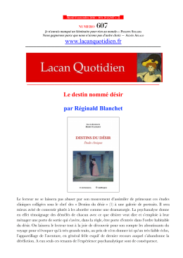 LQ 607 - Lacan Quotidien