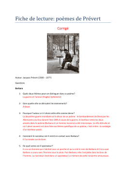 Fiche de lecture: poe mes de Pre vert