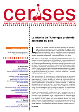 La révolte de l`Amérique profonde au risque du pire