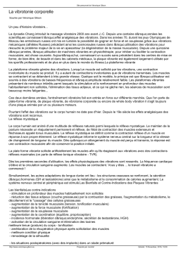 La vibrotonie corporelle - Site personnel de Véronique Gilson
