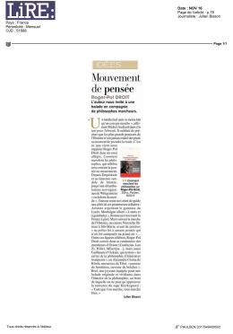 Mouvement de pens&eacute;e - Roger