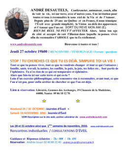 STOP ! Tu cherches ce que tu es déjà. Simplifie