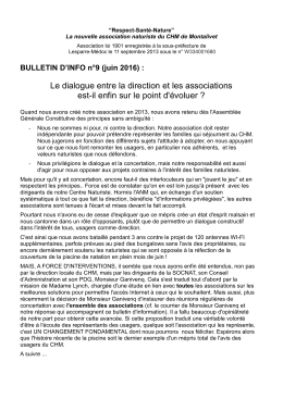 Bulletin d`info n°9