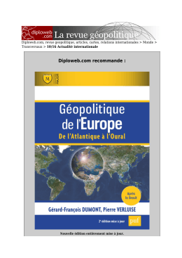 10/16 Actualit&eacute; internationale