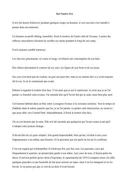 Sur l`autre rive Il m`a &eacute;t&eacute; donn&eacute; d`observer pendant