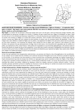 bulletin paroissial 346 du 6 au 12 novembre 2016