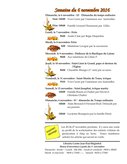 Feuillets de la paroisse Tr&egrave;s-Sainte-Trinit&eacute;