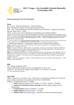 MLCC Vosges – 1ère Assemblée Générale Biannuelle