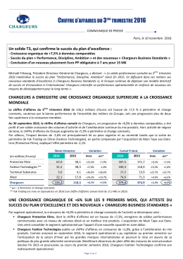 2016.11.10 - Chargeurs - T3 2016