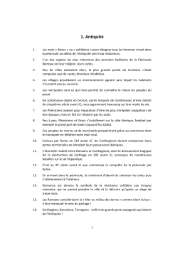 1. Antiquit&eacute;