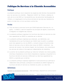 OCAS | Accueil