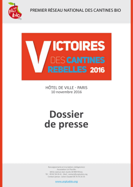 Dossier de presse