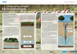 Connaissances de base hydrogéologie