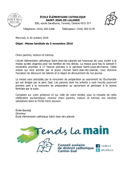 lettre_messe_familiale_nov_2016 - &Eacute;cole &eacute;l&eacute;mentaire catholique