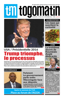 Togo Matin N°136 - République Togolaise