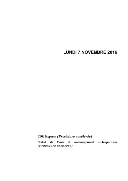 lundi 7 novembre 2016