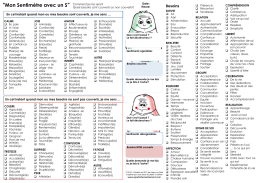 &ldquo;Mon Sentim&egrave;tre avec un S&rdquo;