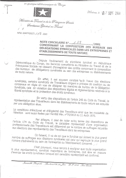 note circulaire n&deg; 118