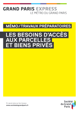 les besoins d`accès aux parcelles et biens privés