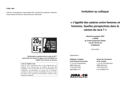 Invitation au colloque &laquo; L`&eacute;galit&eacute; des salaires entre