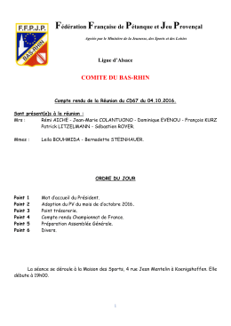 F&eacute;d&eacute;ration Fran&ccedil;aise de P&eacute;tanque et Jeu Proven&ccedil;al