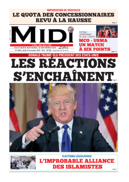 les réactions s`enchaînent