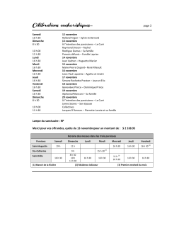 C&eacute;l&eacute;brations eucharistiques C&eacute;l&eacute;brations eucharistiques&hellip; page 2